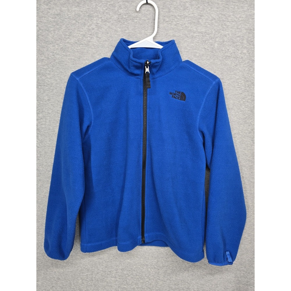 Boys The North Face fleece Blue full zip jacket sz Medium (10/12)